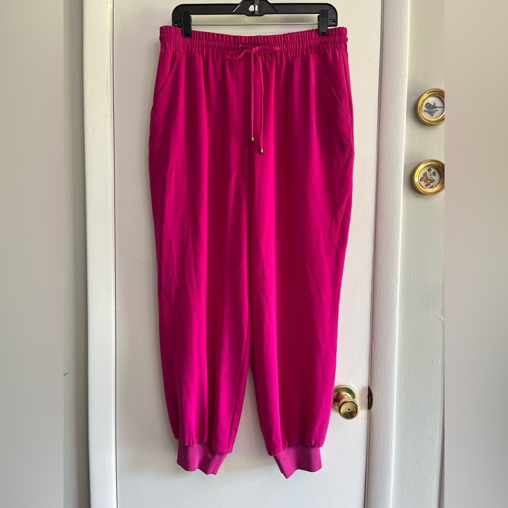 Trina Turk Fuchsia Jogger Pants NWT L